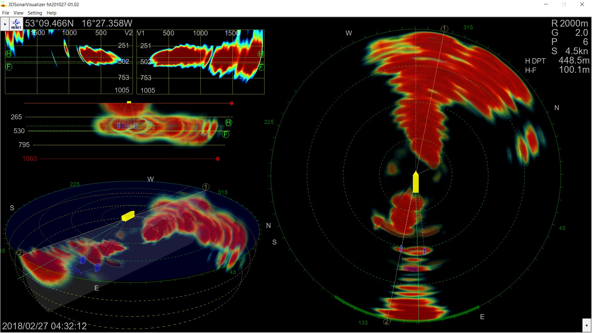 3D sonar F3D-S er integrert med trålsonar TS-360