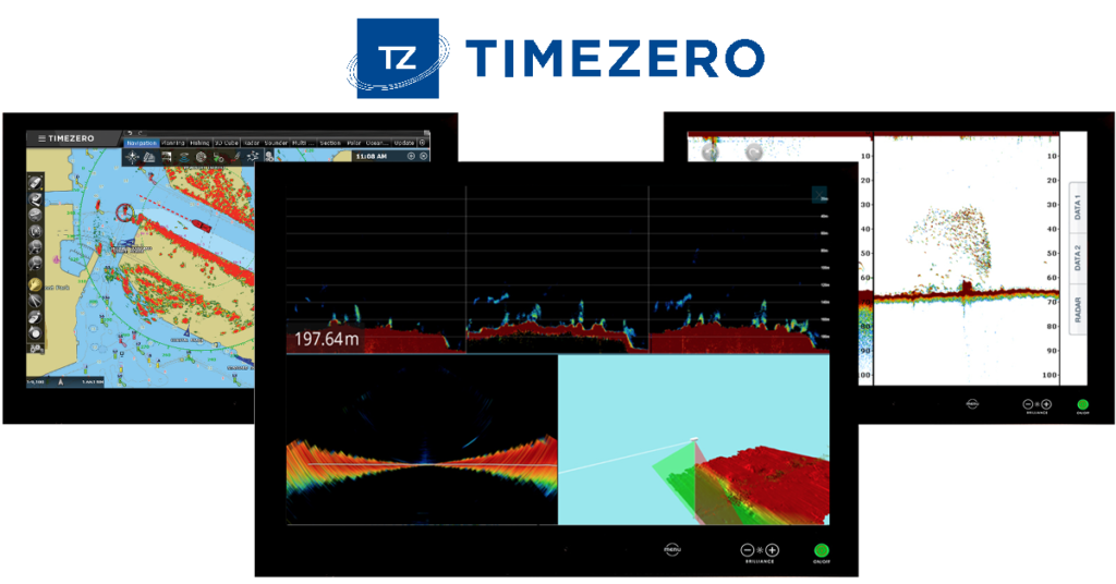 TimeZero_flerskjerm_DFF1UHD_Radar_WASSP_multistråleekkolodd